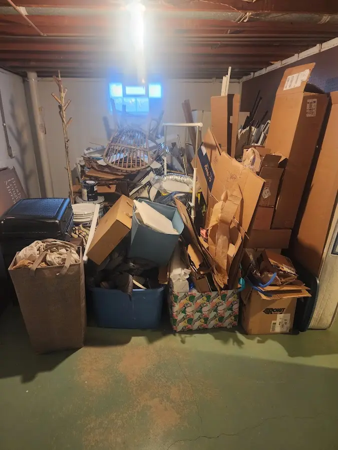 Roll-off dumpster container at job site for Construction Dumpster Rental in Matteson